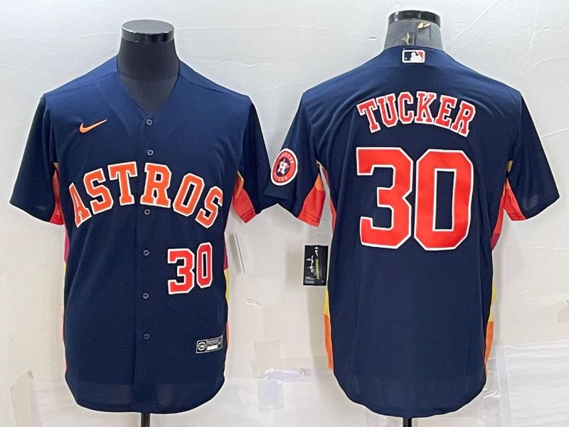 Men Houston Astros #30 Tucker Blue Game Nike 2022 MLB Jersey->houston astros->MLB Jersey